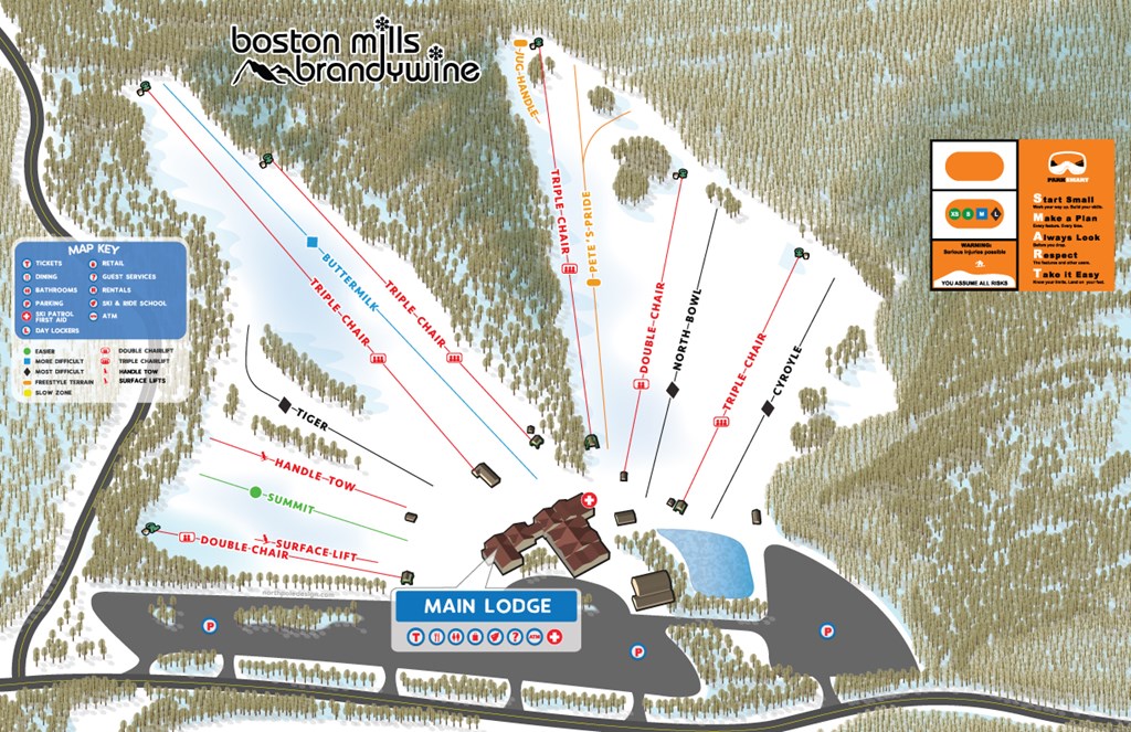 Boston Mills Brandywine trail map