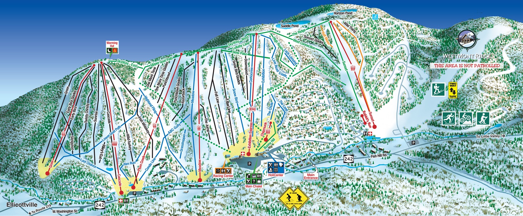 Holimont trail map