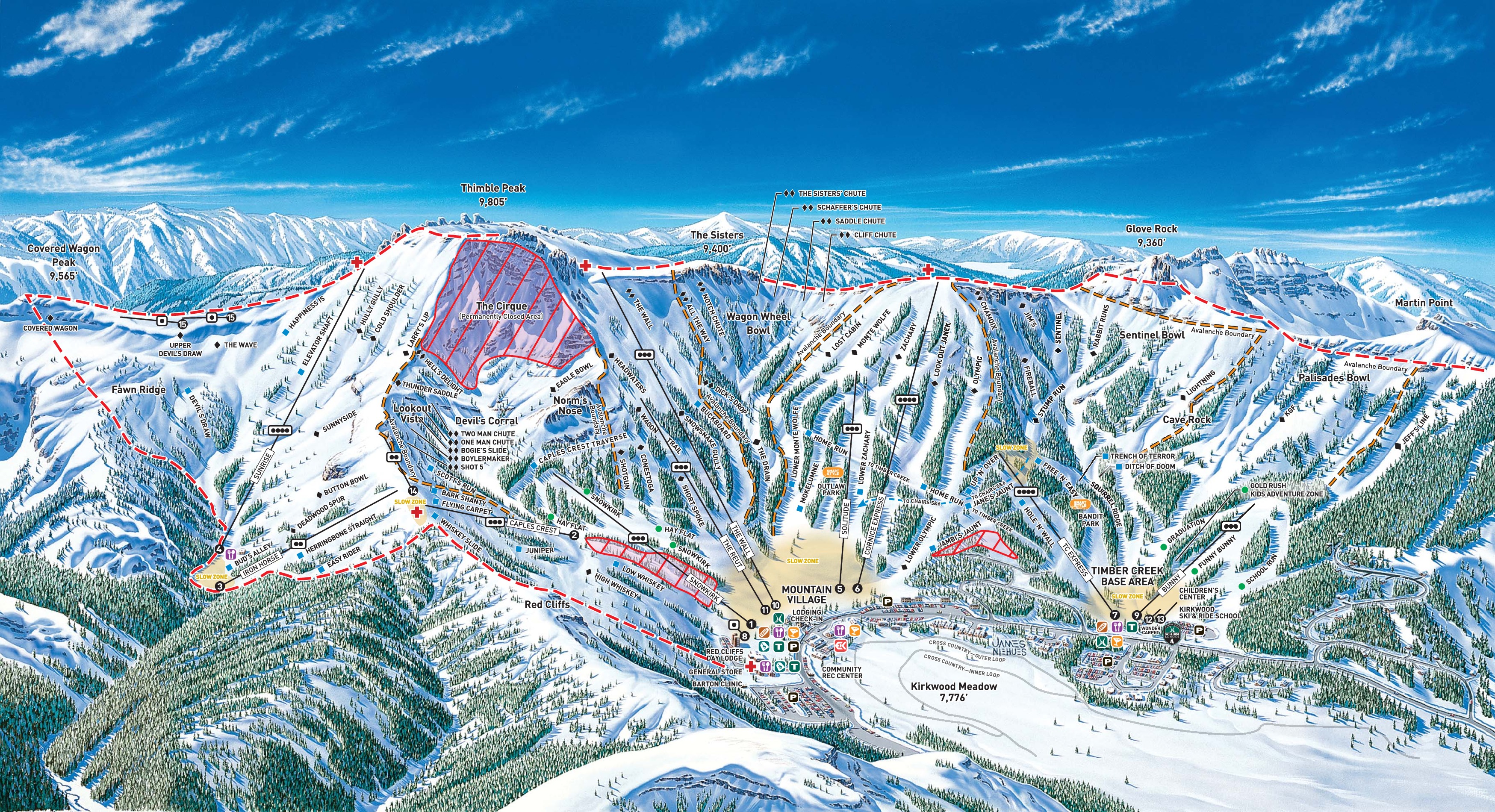 Kirkwood trail map