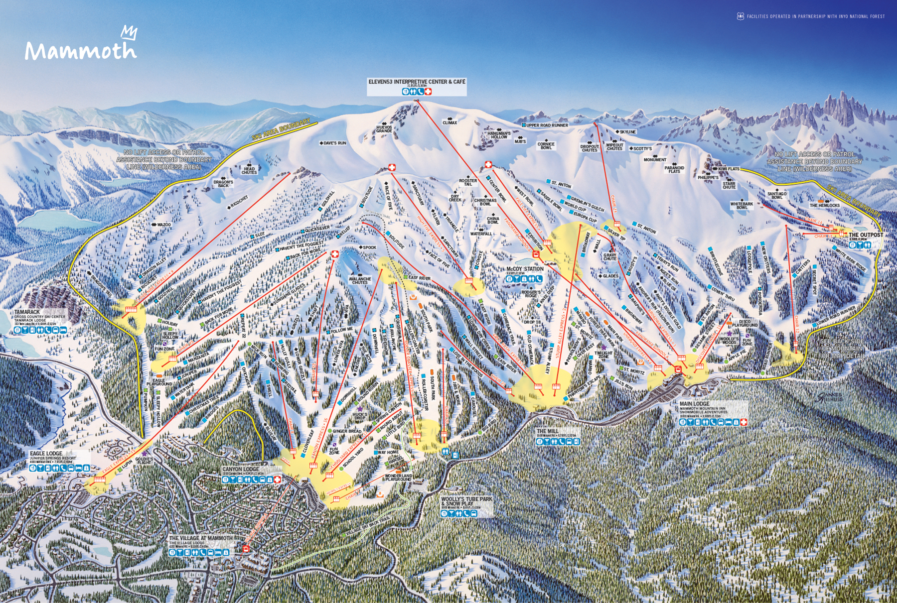 Mammoth Mountain trail map