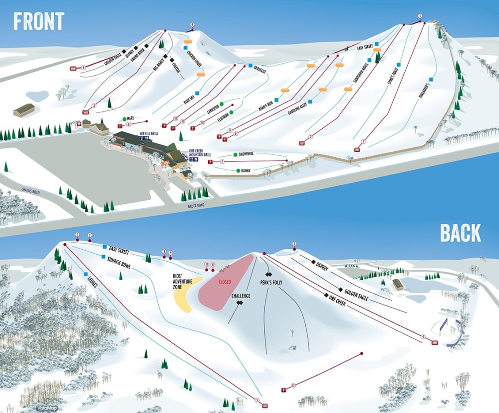 Mt. Brighton trail map