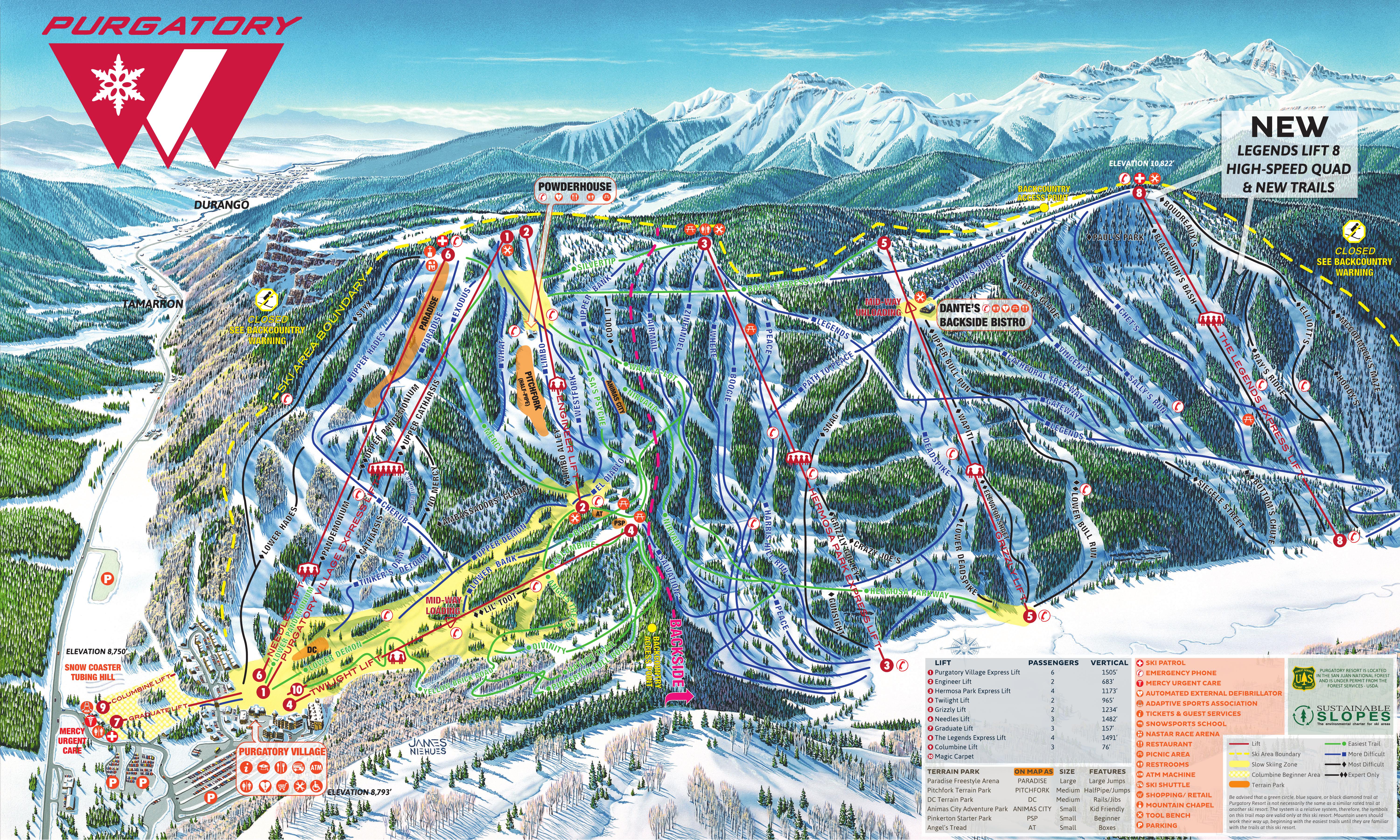 Purgatory trail map