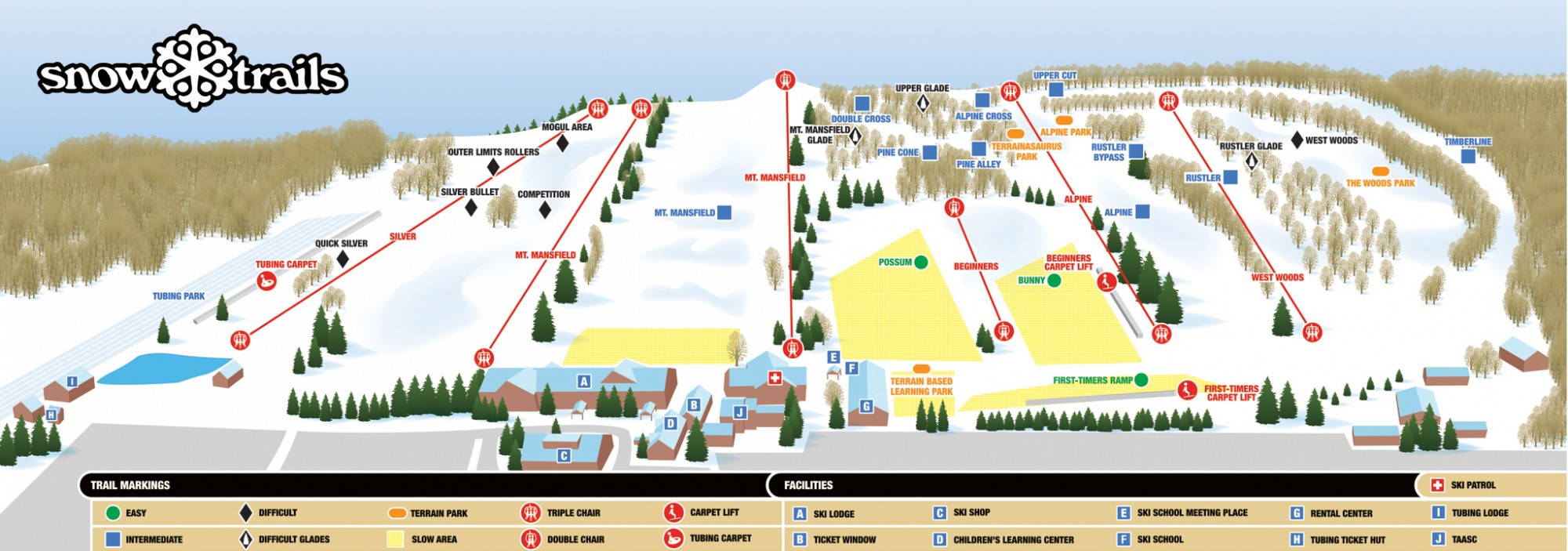 Snow Trails trail map
