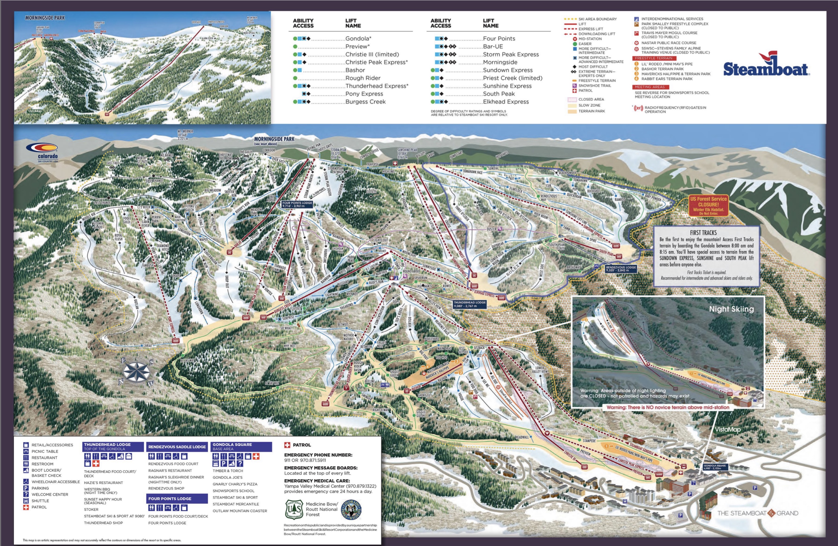 Steamboat trail map